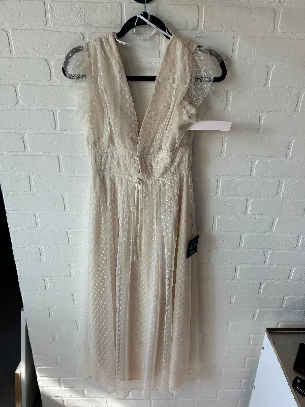 Dress Casual Maxi By Lulus In Cream, Size: S