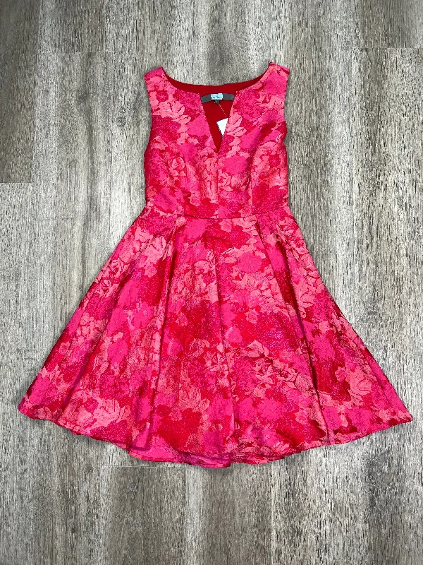 Pink & Red Dress Party Short Eva Franco, Size Xs