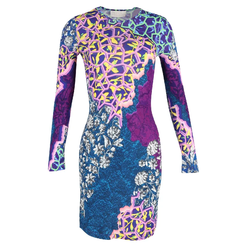 Peter Pilotto Marine Printed Bodycon Dress in Multicolor Viscose