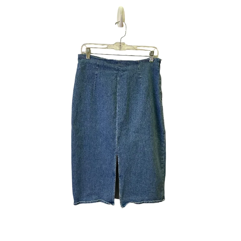 Skirt Maxi By J. Crew In Blue Denim, Size:8