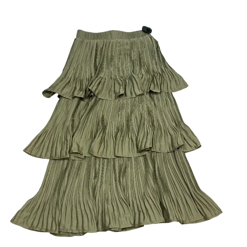 Skirt Midi By Vestique In Green, Size: S