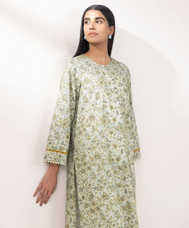 Printed Khaddar Shirt