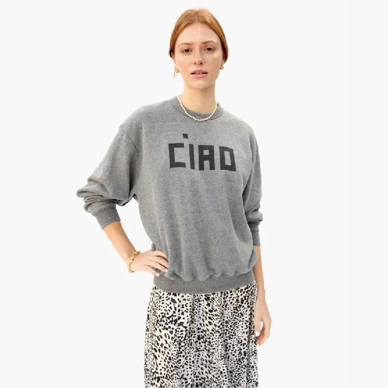 "Ciao" Oversized Sweatshirt (Grey)