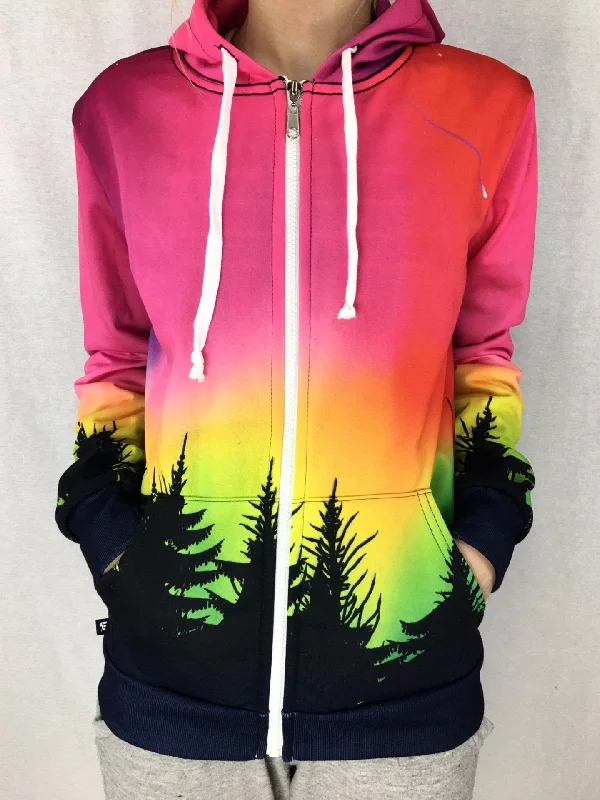 Forest Galaxy Unisex Zip Hoodie