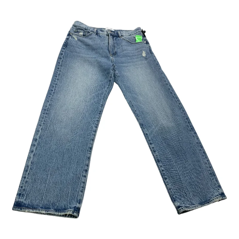 Jeans Straight By Loft In Blue Denim, Size: 6