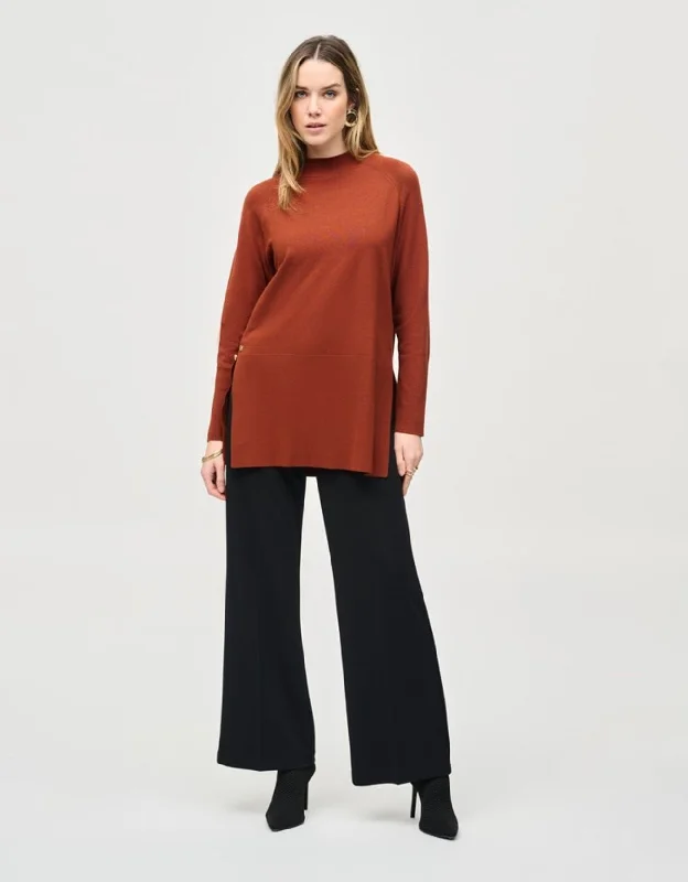 Joseph Ribkoff Mock Neck Tunic CINNAMON