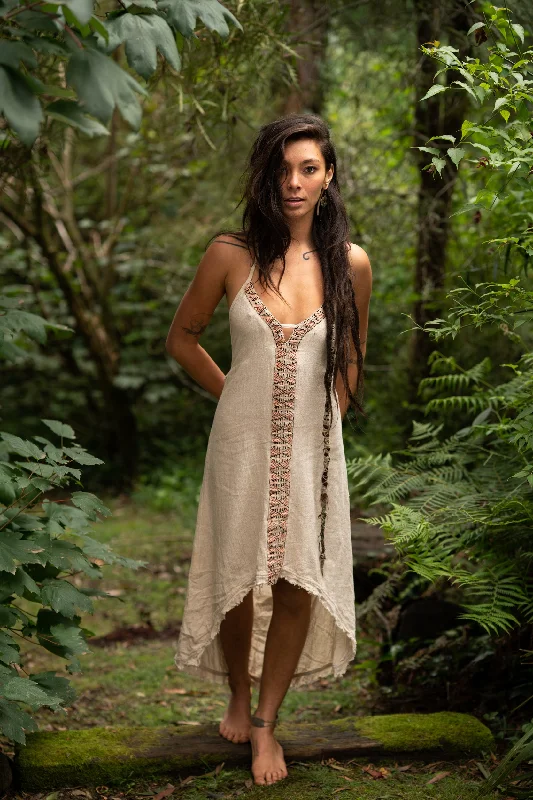 Aluna Boho Dress - Cream