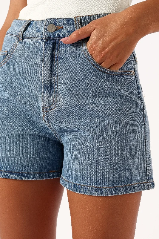 Peta Denim Shorts - Indigo